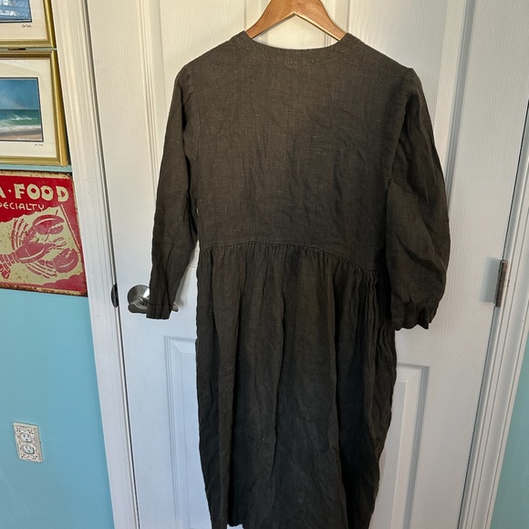 J Morgan Puett vintage 100% linen lagenlook dress - Picture 4 of 4